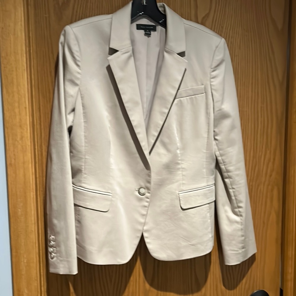 Ann Taylor cotton sateen blazer size 10